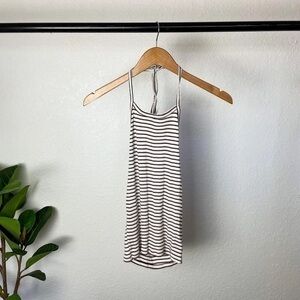 AEO Cotton Halter Ribbed Tank Top Medium